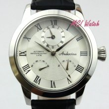 Dual Time Stainless Steel Automatic Wrist Watch