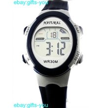 Dw327a Date Alarm Backlight Water Resist Men Women Water Resistant Digital Watch