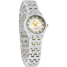 Elgin Ladies Diamond Silver Dress Quartz Watch EG7041