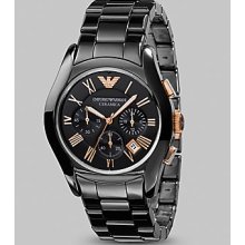 Emporio Armani Ceramica Chronograph Watch - Grey