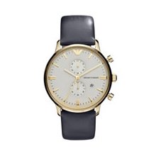 Emporio Armani Chronograph Leather Ladies Watch AR0386