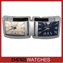 Emporio Armani Dual Desk Alarm Clock Watch - Ar6003