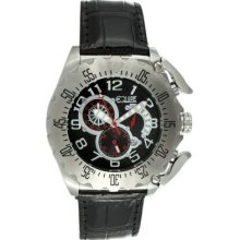 Equipe Paddle Men's Watch with Silver Case and Black Dial