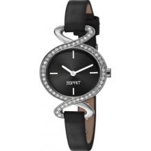 ES106282001 Esprit Ladies Fontana Soft Crystal Black Watch