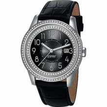 Esprit Ladies Glamonza Black Zircona Stones Designer Watch ES105432002