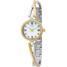 Esq By Movado Ladies wrist watches: Sienna 2-Tone Bangle Style 0710132