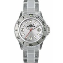 Europa Unisex Fun Watch With Clear Band And White Dial