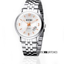 Eyki Fashion Automatic Mechanical Calendar Men's Stainless Steel Wrist Watch