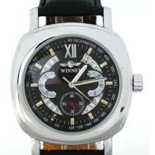 Fashion black dial Automatic Mechanical Watch Wrist Watch