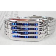 Fashion Grid Strip Meteor Shower Led Digital Watch