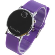 Fashion Lovely Nice Hellokitty Led Watch Children Men Women Silicone Digital