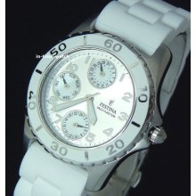 Festina Lady Multi Function Poly U Steel F16201/7 Us Seller Price Reduced