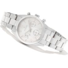 Fjord Women's Ingegerda Quartz Chronograph Mother-of-Pearl Stainless Steel Bracelet Watch