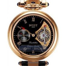 Fleurier 44 Tourbillon 7-days Amadeo Limited Edition (RG / Black enamel / Leather)