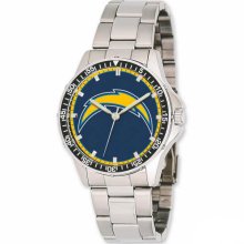 Football Watches - Men's San Diego Chargers Stainless Steel NFL Watch