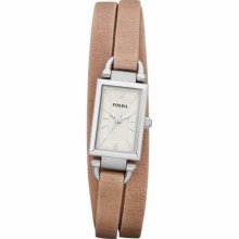 Fossil Delaney Sand Leather Ladies Watch