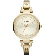 Fossil Georgia Gold-Tone Ladies Watch Es3084