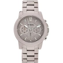 Fossil Grant Ceramic Watch In Earl Grey