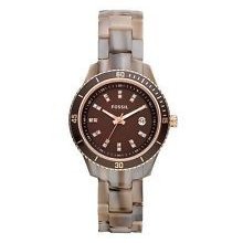 Fossil Ladies Es3094 Stella Mini Brown Dial Alpine Horn Watch 105.00 Srp