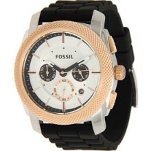 Fossil Machine Silicone - Black Men's watch #FS4716