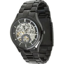 Fossil ME3022 Mechanical Skeleton Black Steel