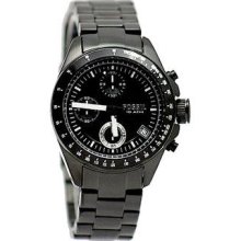 Fossil Men s Decker CH2643 Black Stainless Steel Chronograph Watch