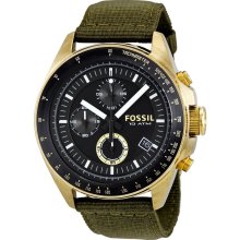 Fossil Men's DE5017 Decker Black Dial Watch