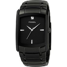 Fossil Men's Ion Plated Stainless Steel Dress Dial Watch - Black Men's