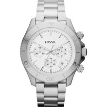 Fossil Retro Traveler Chronograph Stainless Steel Mens Watch Ch2847