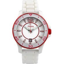 Fossil Riley Silicone & Ceramic Women's watch #CE1048