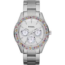 Fossil Stella Chronograph Stainless Steel Ladies Watch Es3049