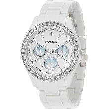 Fossil Stella White Multifunction Ladies Watch Es1967