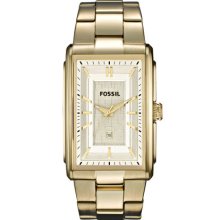 Fossil 'Truman' Rectangular Bracelet Watch, 33mm x 49mm Gold