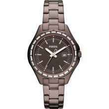 Fossil Women's Dylan AM4399 Brown Stainless-Steel Quartz Watch wi ...