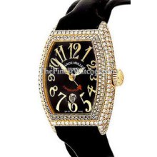 Franck Muller Lady Conquistador 8005LSCRELD Yellow Gold Diamond Watch