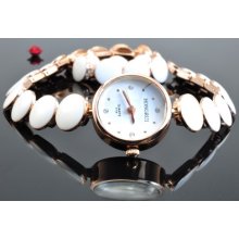 Free Shippingvintage Gorgeous Gold Color Watch Braceletspw001