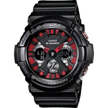 G-Shock Classic Series Tough Watch in BlackBand/BlackFace/RedAccents