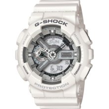 G-Shock GA-110C-7A X-Large Combi Monotone White/Grey Watch - white/grey