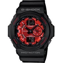 G-Shock GA150MF-1A Watch One Size :: Resin Black / Red