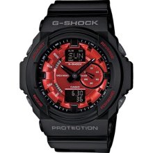 G-shock Ga150mf-1a Watch Black/red Authentic 3-d Design Analog/digital Watch