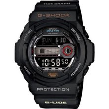 G-shock - GLIDE GLX 150 TIDE Black Band w/ Black Face Watch