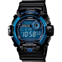 G-Shock X-Large 8900 G-8900A-1 Watch - black/blue