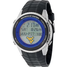 Game Time Kansas Jayhawks Stainless Steel Digital Schedule Watch - Men