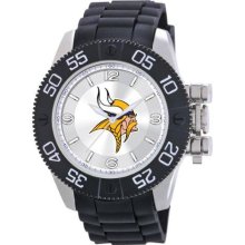 Game Time Nfl-Bea-Min Men'S Nfl-Bea-Min Beast Minnesota Vikings Round Analog Watch