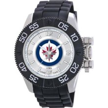 Game Time Nhl-Bea-Win Men'S Nhl-Bea-Win Beast Winnipeg Jets Round Analog Watch