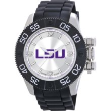 Game Time Watch, Mens Louisiana State University Black Polyurethane St