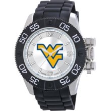 Game Time Watch, Mens West Virginia University Black Polyurethane Stra