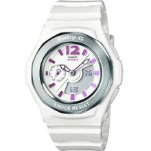 Gee Baby Baby-g Digital-to-analog Combination Models White Ladies Watch