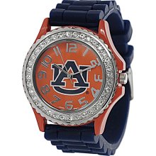 Geneva Platinum Women's Rhinestone-accented Auburn Tigers Watch