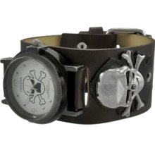 Geneva Skull And Crossbones Wristwatch Quartz Watch Whit